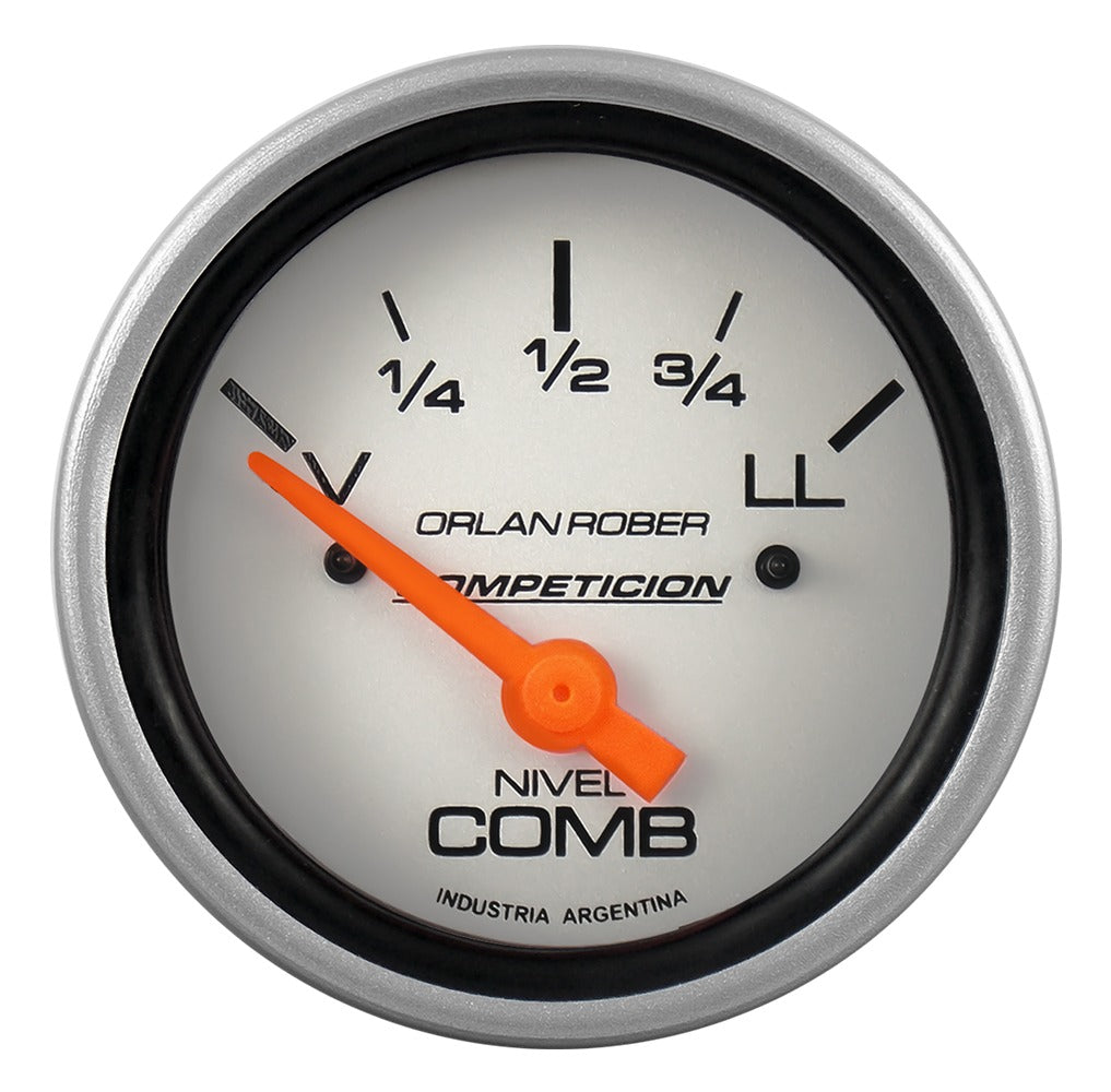 INDICADOR NIVEL  COMBUSTIBLE | 12V V=70 COMPETICIÓN PLATA