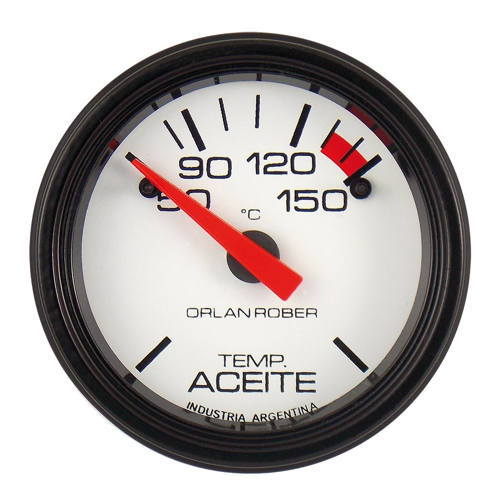 INDICADOR TEMPERATURA ACEITE | ELÉCTRICO 12V 150°C L.BLANCA