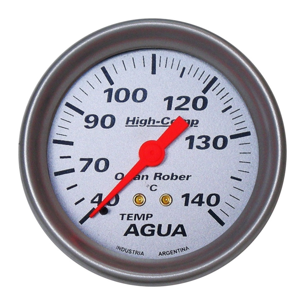 INDICADOR TEMPERATURA AGUA | 140°C CAP 2,0MTS HIGH-COMP PLATA