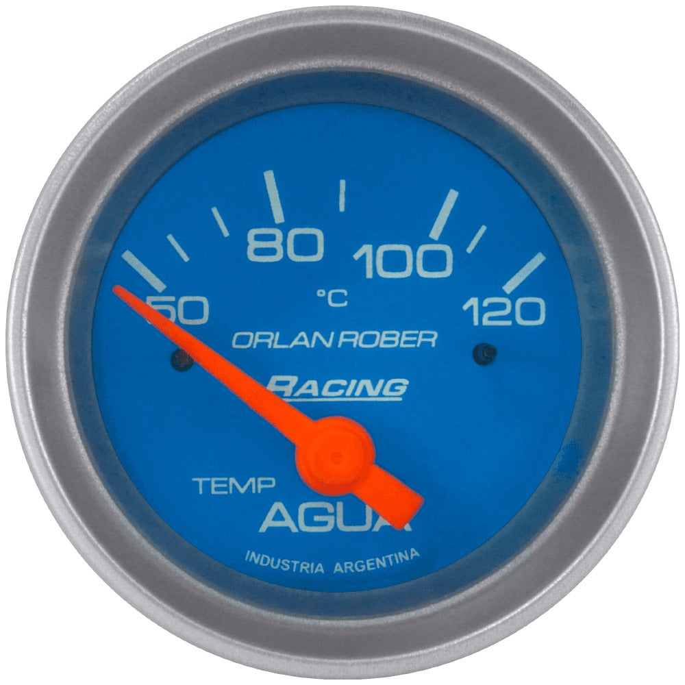 INDICADOR TEMPERATURA AGUA ELÉCTRICO | 12V 120°C RACING CELESTE