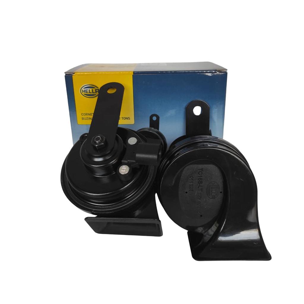 JUEGO DE BOCINAS HELLA CARACOL 12V 2X72W 400-500H FORD - FICHA OEM