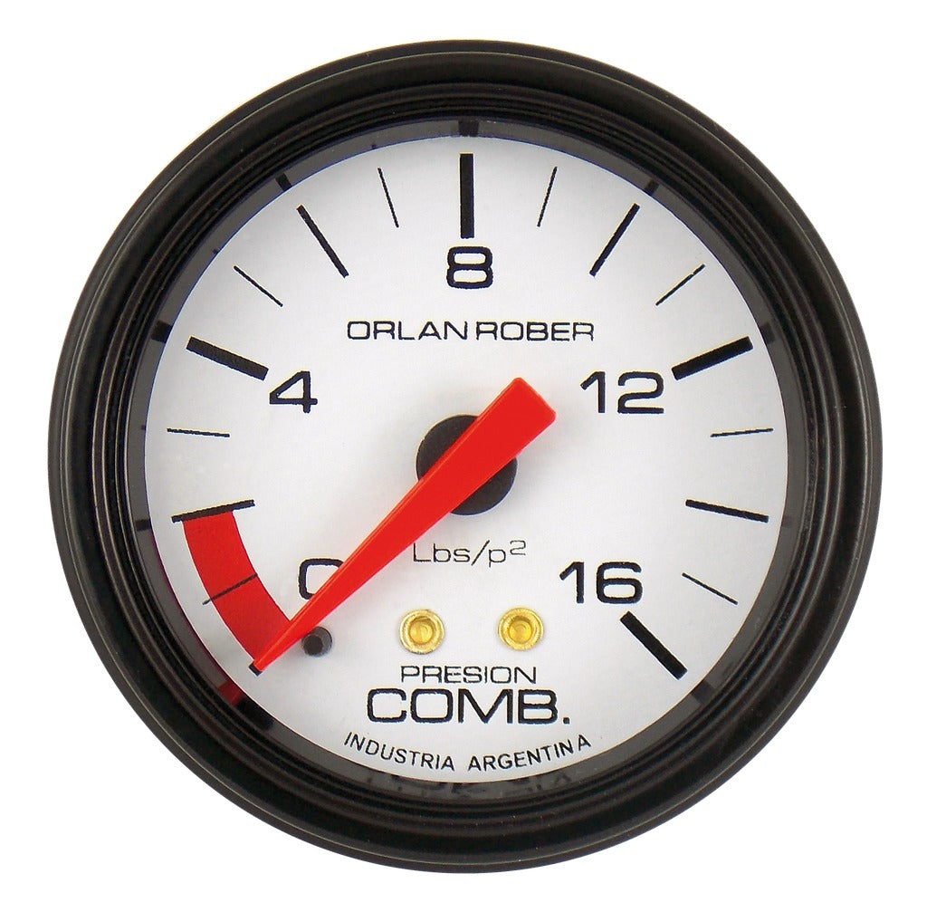 MANOMETRO PRESION COMBUSTIBLE | 16LBS LINEA BLANCA