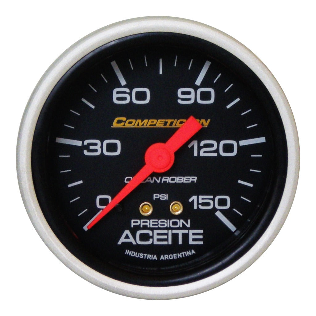 MANOMETRO PRESION DE ACEITE | 150PSI COMPETICIÓN NEGRO