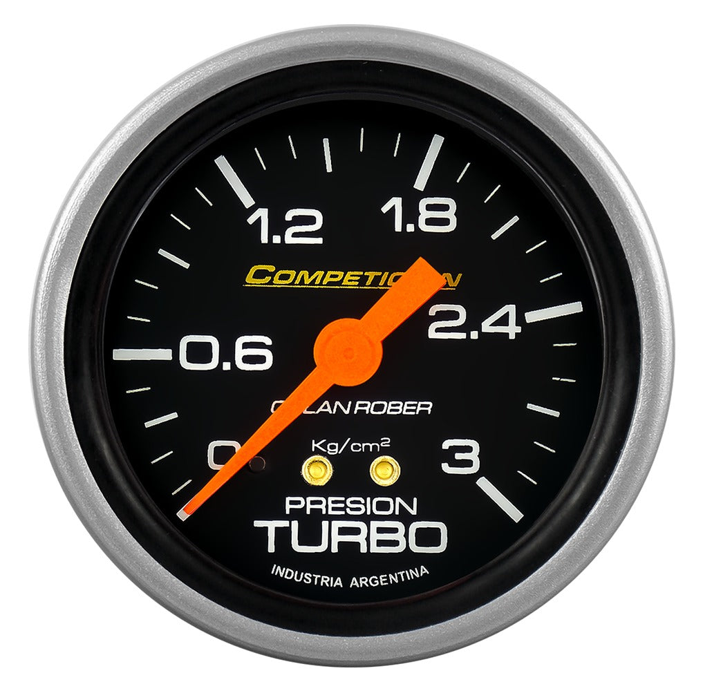 MANOMETRO PRESION TURBO | 3KG COMPETICIÓN NEGRO