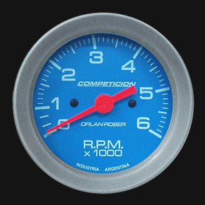 TACOMETRO | 12V 6C 6.000RPM RACING CELESTE (332C6K)
