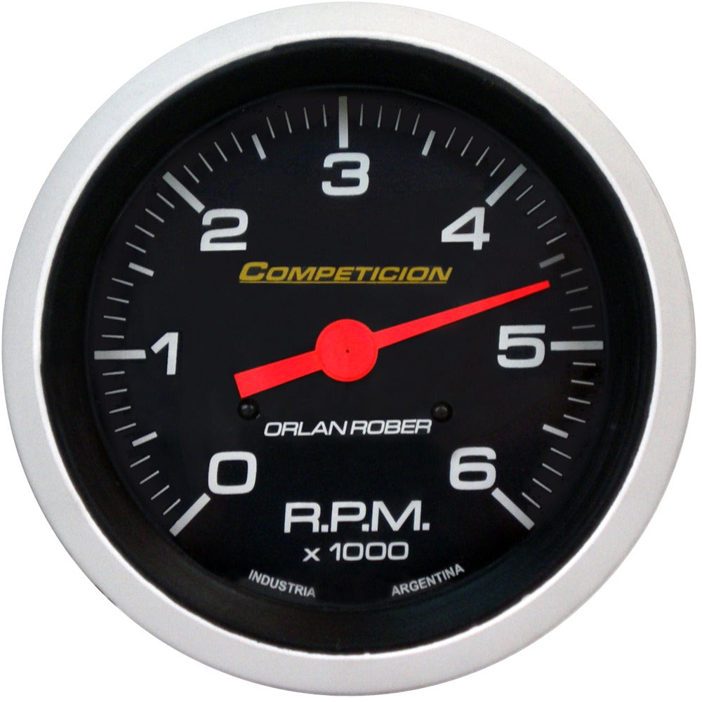 TACOMETRO | 6/8C 6000RPM COMPETICION NEGRO (REEMPLAZA AL 832 N 6846)