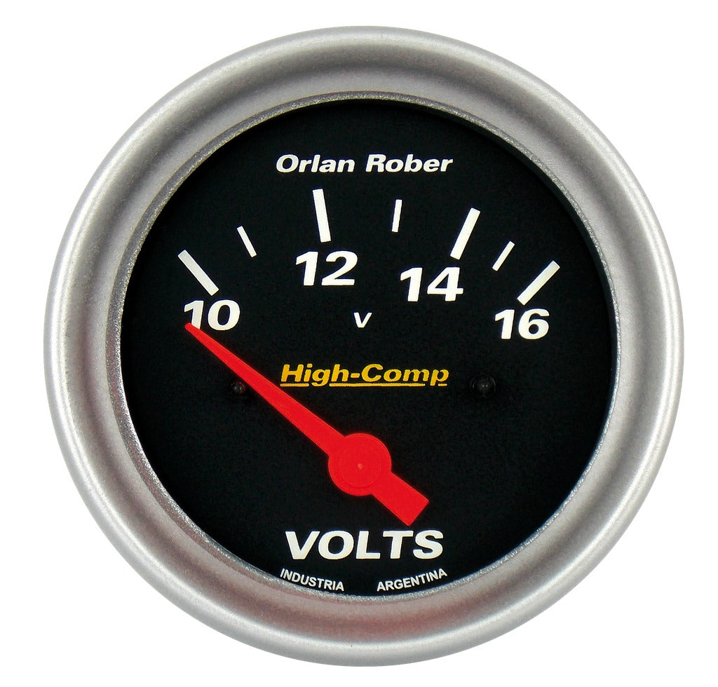 VOLTIMETRO | 12V HIGH-COMP NEGRO
