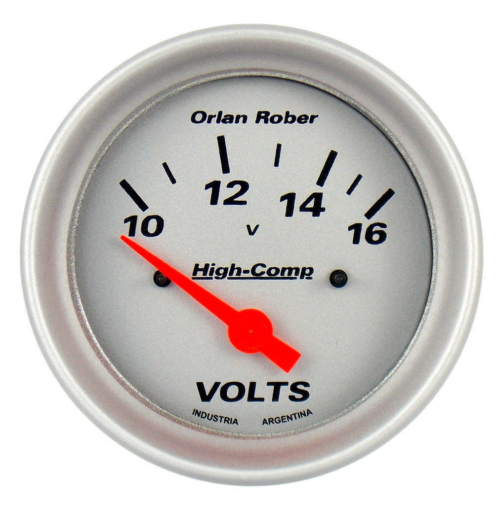 VOLTIMETRO | 12V HIGH-COMP PLATA
