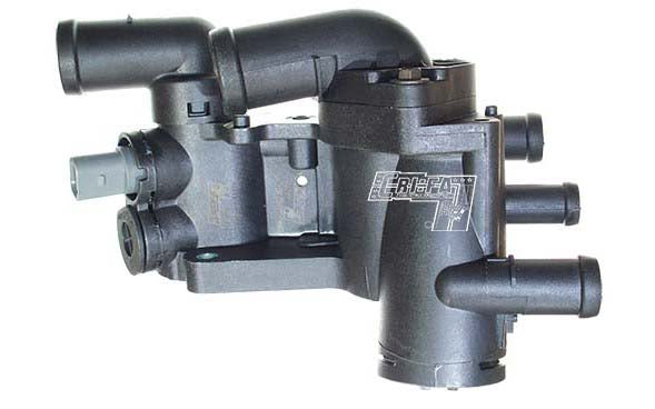 CARCAZA TERMOSTATICA CON TERMOSTATO Y SENSOR GRIS 2 SALIDAS | VW
