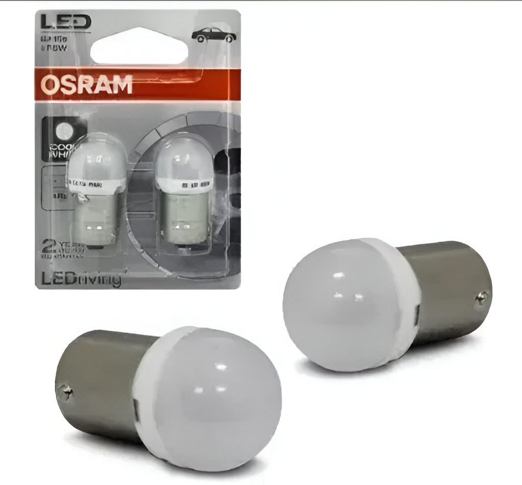 JUEGO DE LEDS CW 0,8W | 12V BA15S 6000K (R5W) AUXILIAR TIPO 5007