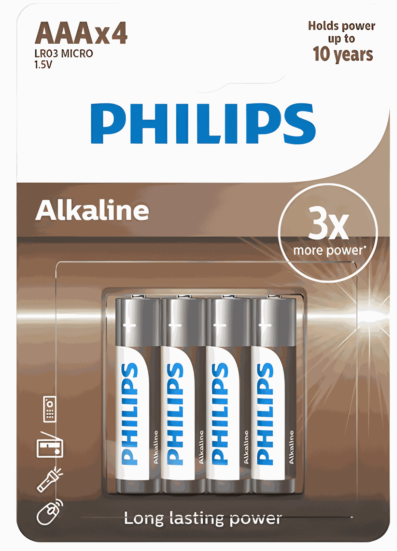 BLISTER X4 PILAS POWER ALKALINE AAA | PHILLIPS